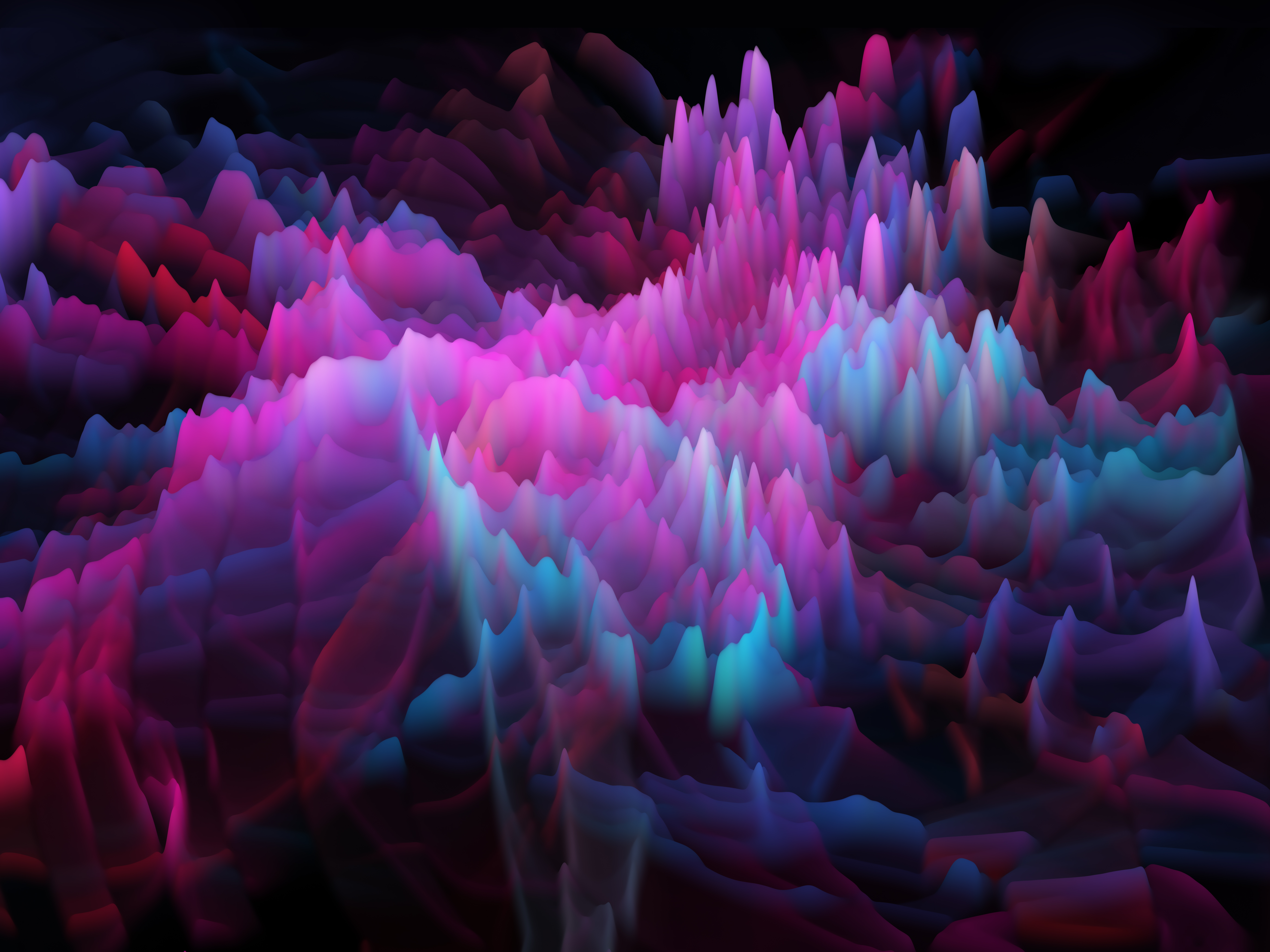Colorful Abstract data flowing chromatic holographic dynamic waves
