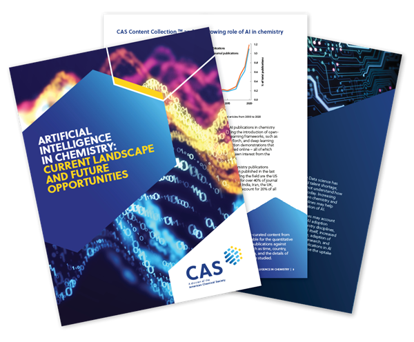 Capa do relatório técnico sobre inteligência artificial na química