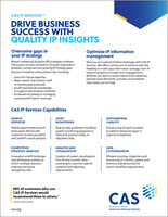 CAS IP Services flyer cover page