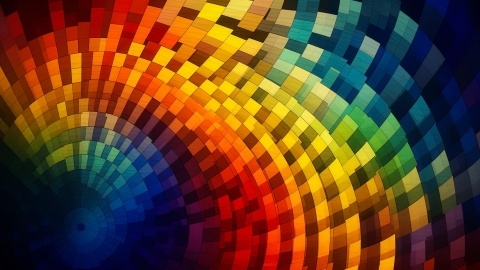 Colorful Checked Vector Pattern
